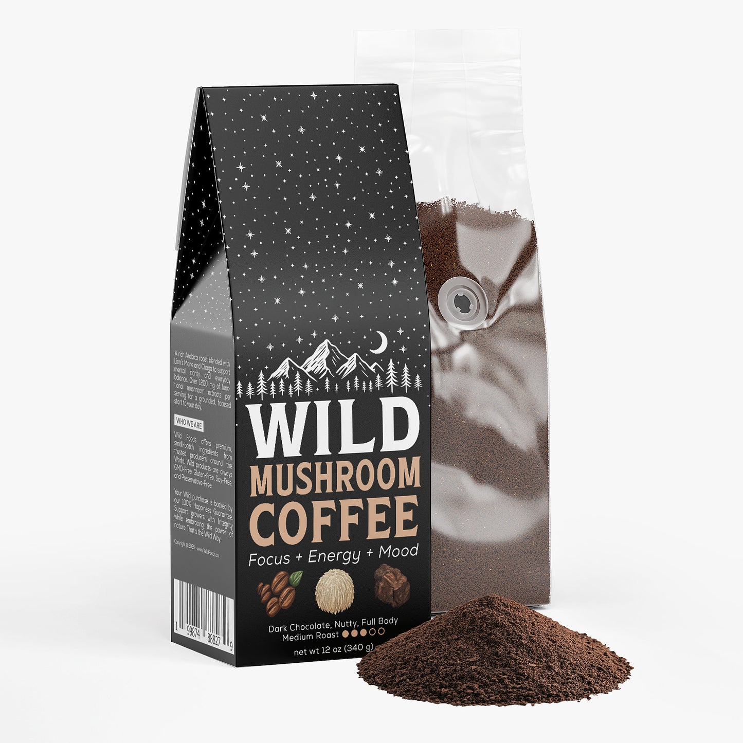 Vitality Mushroom Coffee (Medium Roast)